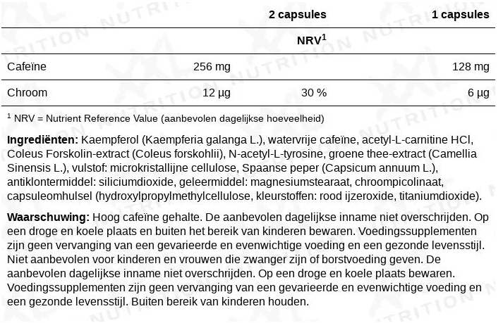 Fat Metabolic Support Black Edition - 120 veggiecaps - Image 2